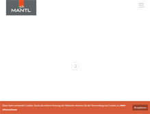 Tablet Screenshot of mantl-baumanagement.at